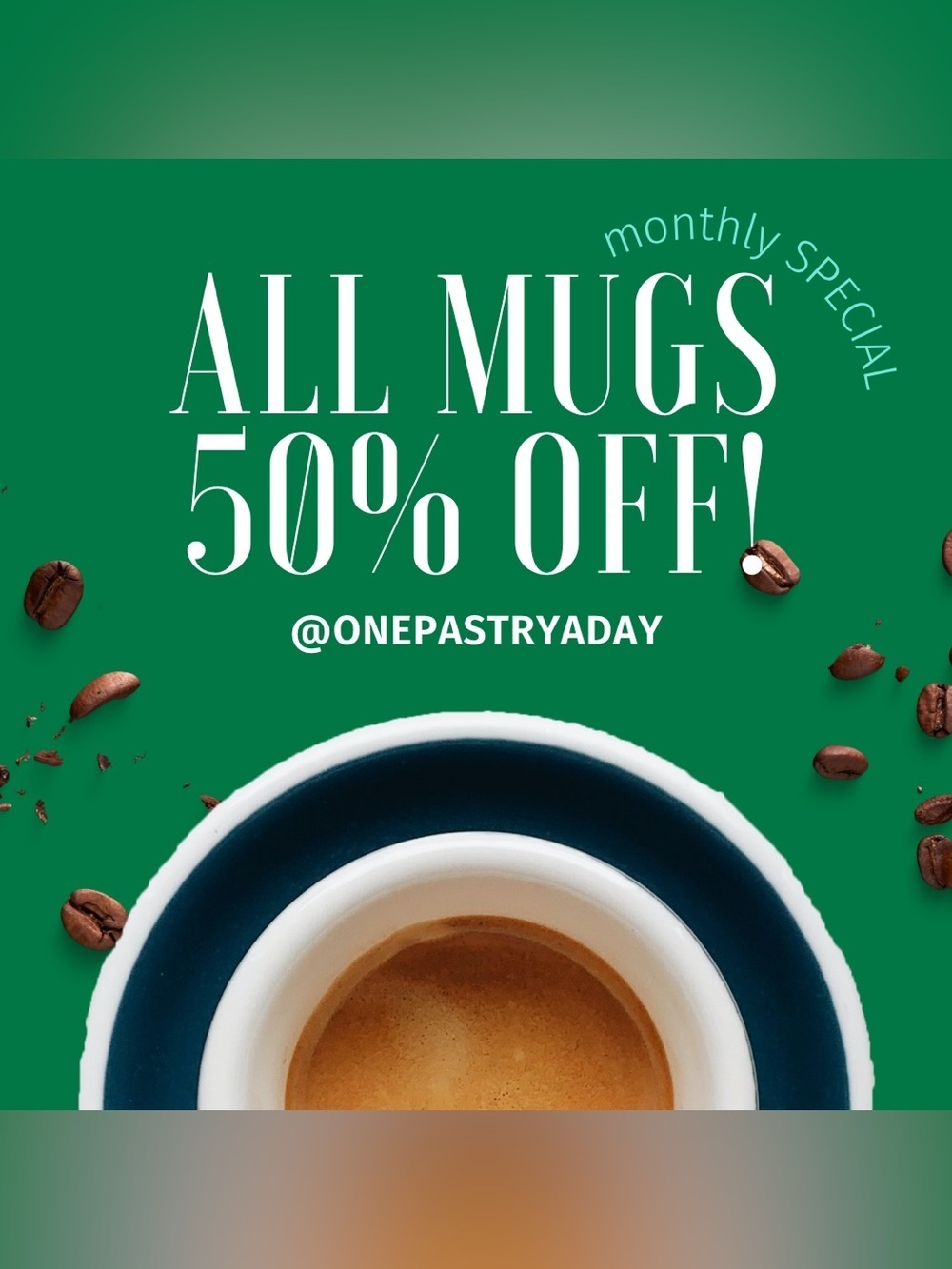 ☕️ SEPTEMBER SPECIAL! Get 50% Off ALL Mugs!! ☕️😋